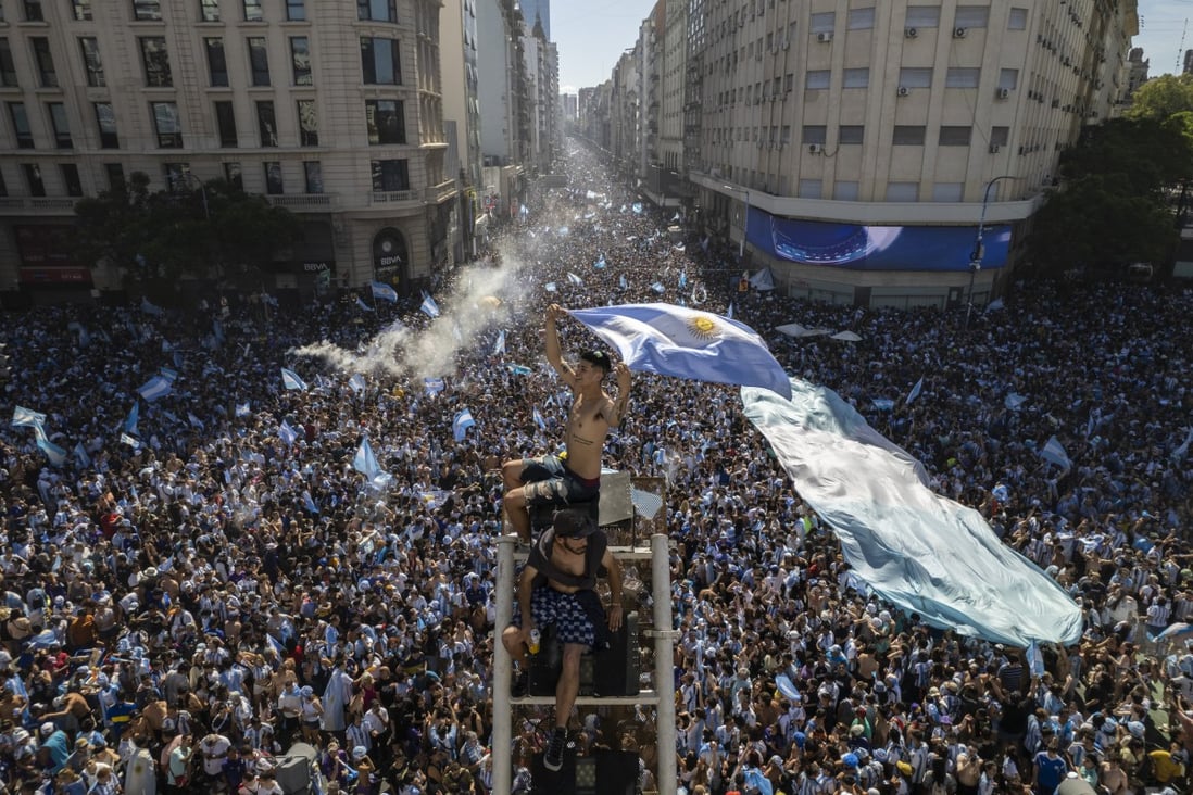 Joyful Argentines celebrate on streets of Buenos Aires after epic World
