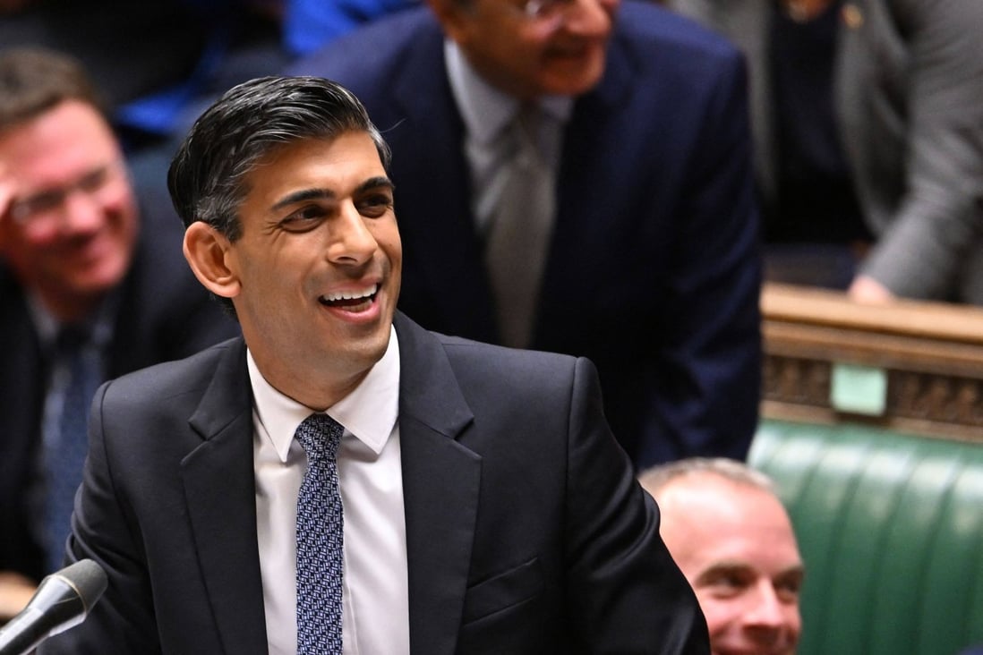 Britain’s Prime Minister Rishi Sunak has described Beijing as a “systemic challenge” to Britain’s values and interests. Photo: AFP
