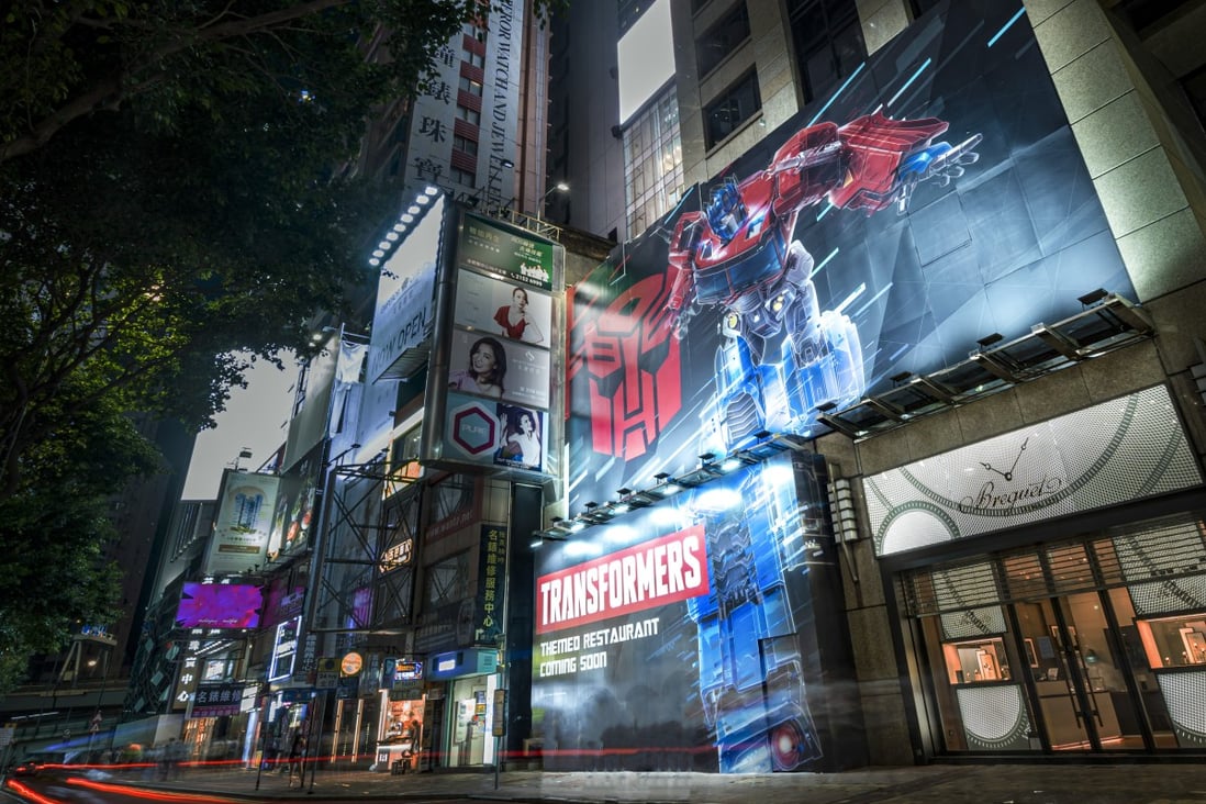 The space previously occupied by Burberry in Russell Street has been taken up by a yet-to-open Transformers-themed restaurant. Photo: Handout