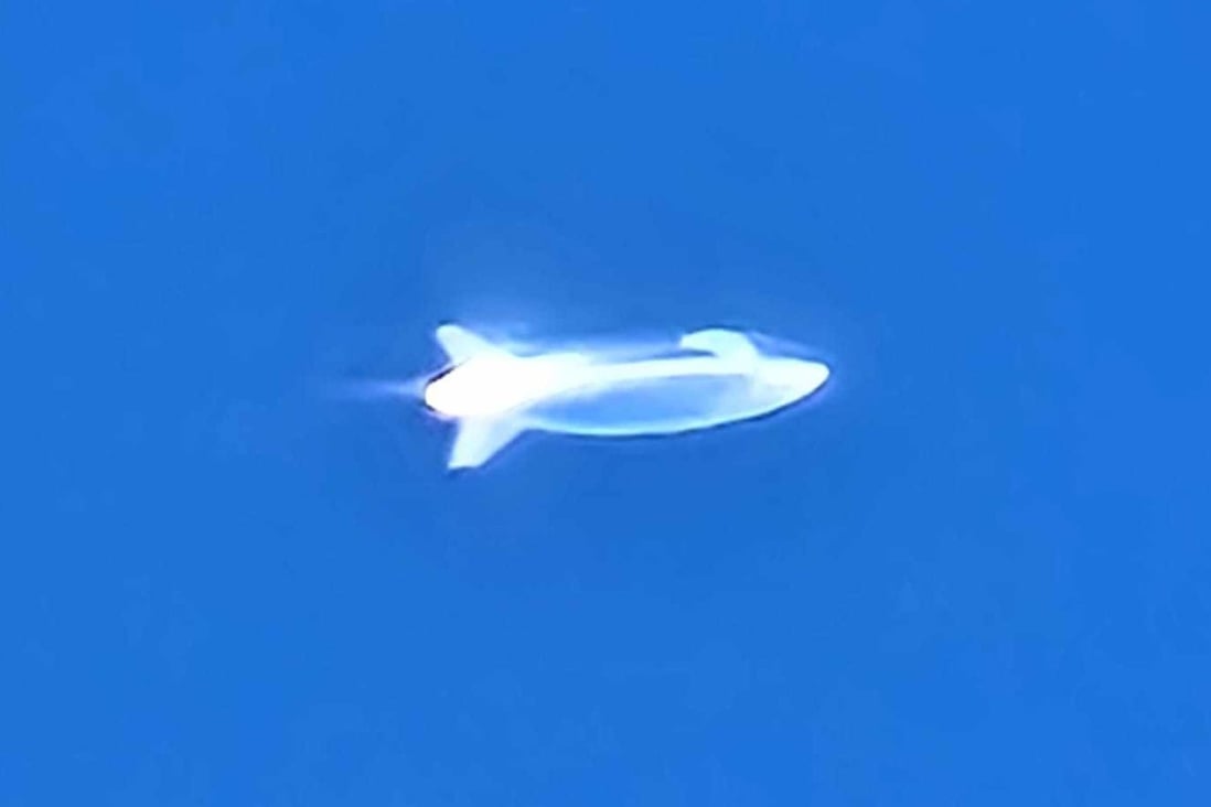 Images of a stratospheric, long-endurance airship, said to have been taken near Subic Bay in the northern Philippines, were shared on social media. Photo: Facebook