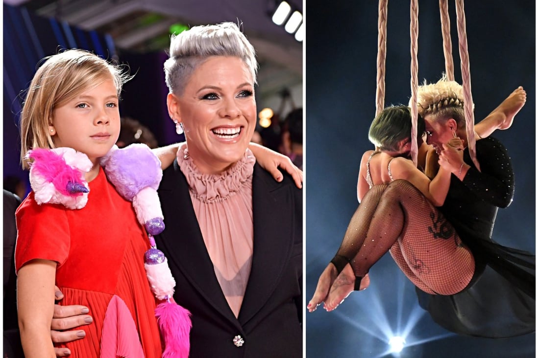 US pop star Pink’s tween daughter Willow Sage Hart is already impressing audiences with her musical talent. Photos: Getty Images
