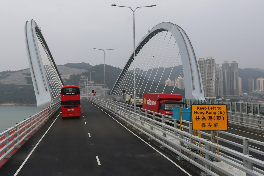 The Cross Bay Link and the Tseung Kwan O-Lam Tin Tunnel opened on December 11. Photo: Xiaomei Chen