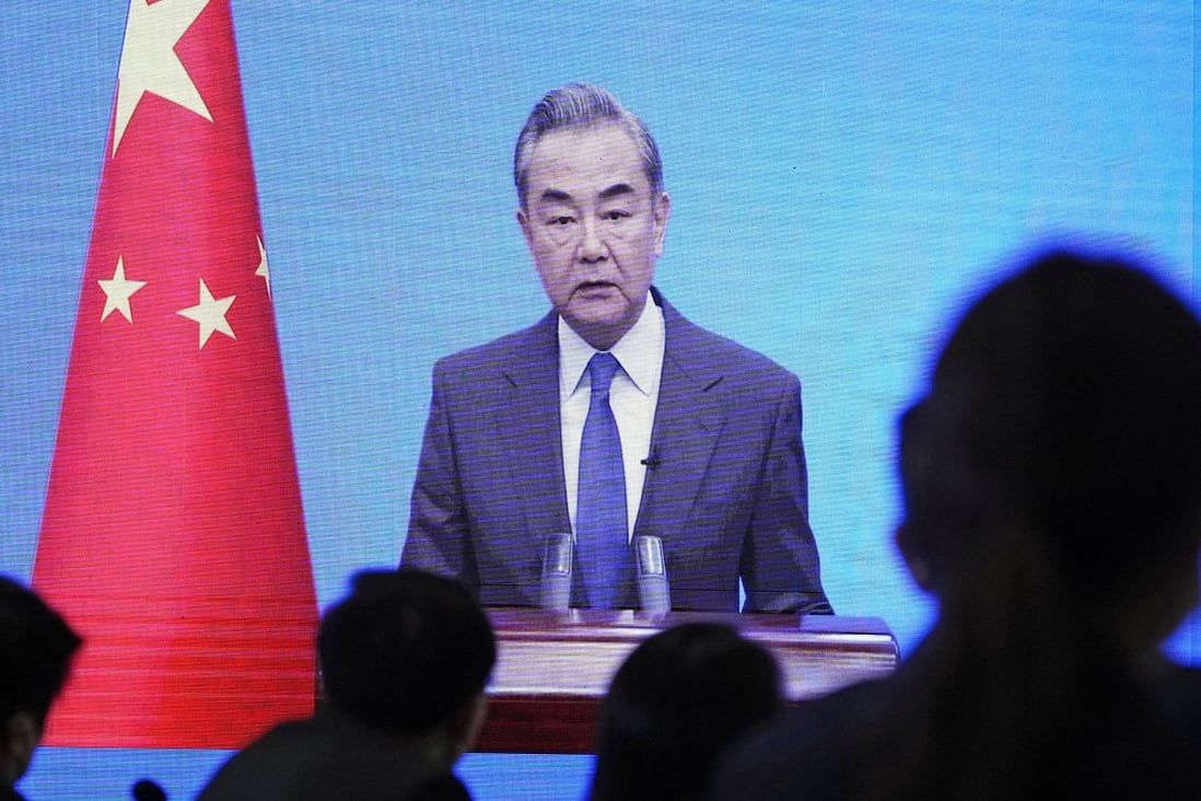 Chinese Foreign Minister Wang Yi says China will stay committed to its fighting spirit in 2023. Photo: Kyodo