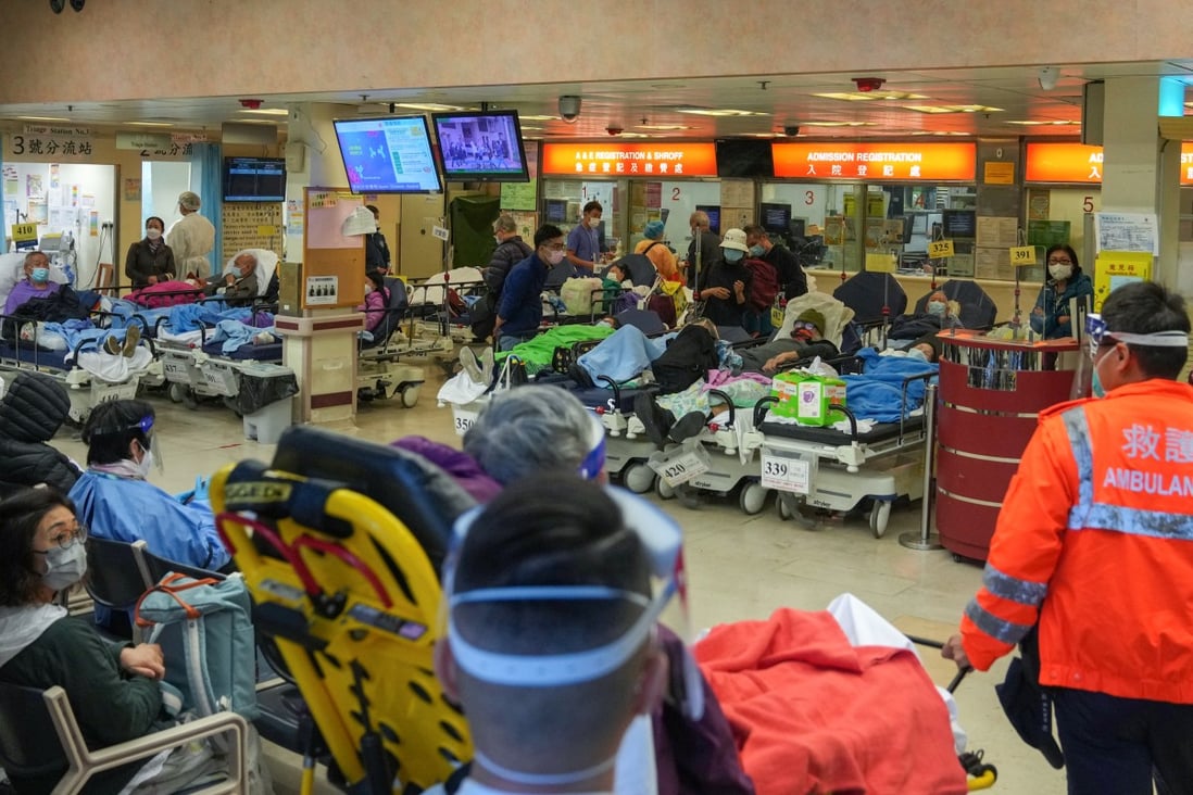 The accident and emergency department at Queen Elizabeth Hospital on Monday. Photo: Sam Tsang