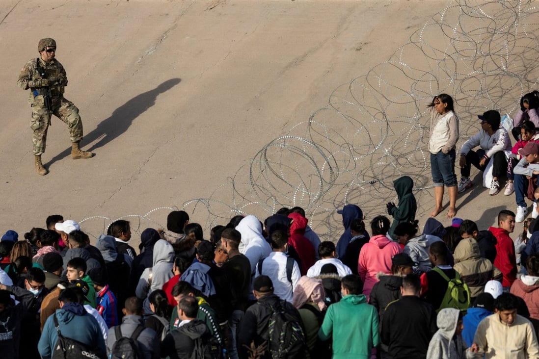 Ballooning migrant numbers at the US-Mexico border pose an increasing political headache for Joe Biden and his Democratic Party. Photo: Reuters