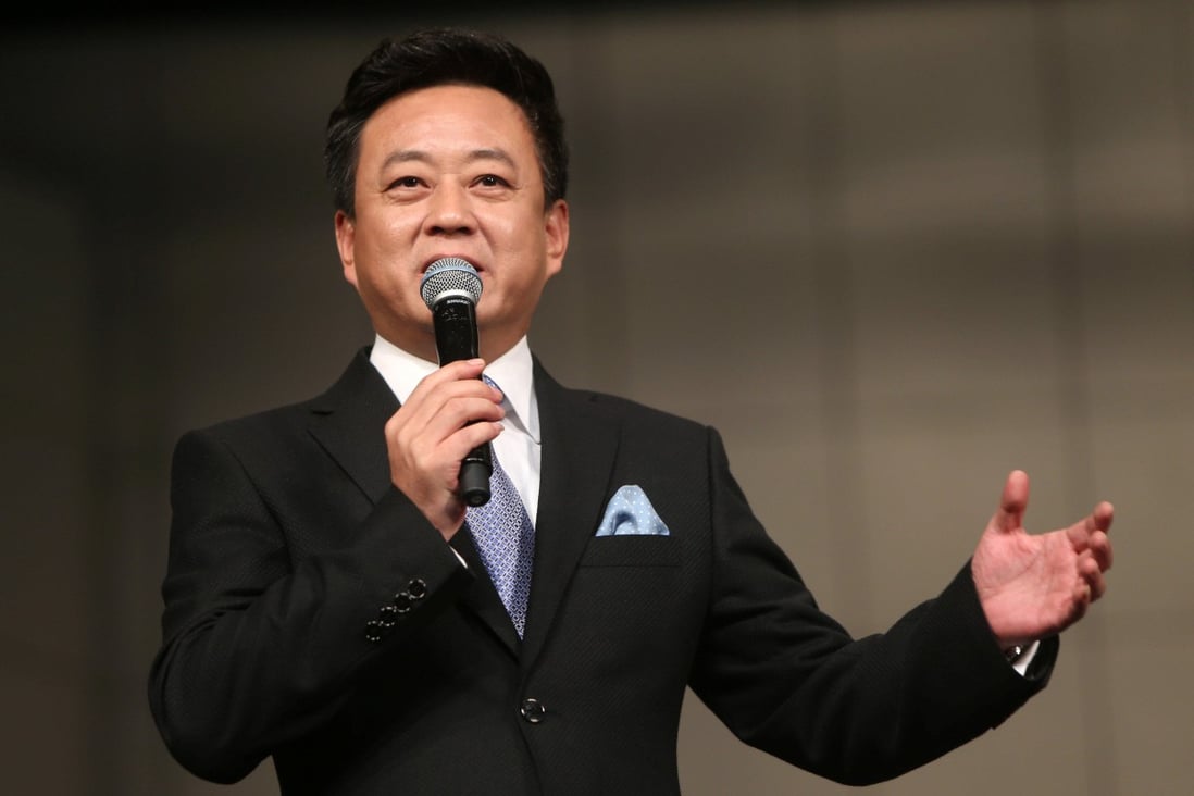 Prominent anchor Zhu Jun is trending on Chinese social media after announcing that he will resume work at state broadcaster CCTV. Photo: Reuters