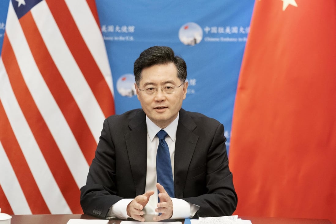 Qin Gang has been China’s ambassador to the United States since July 2021. Photo: Xinhua