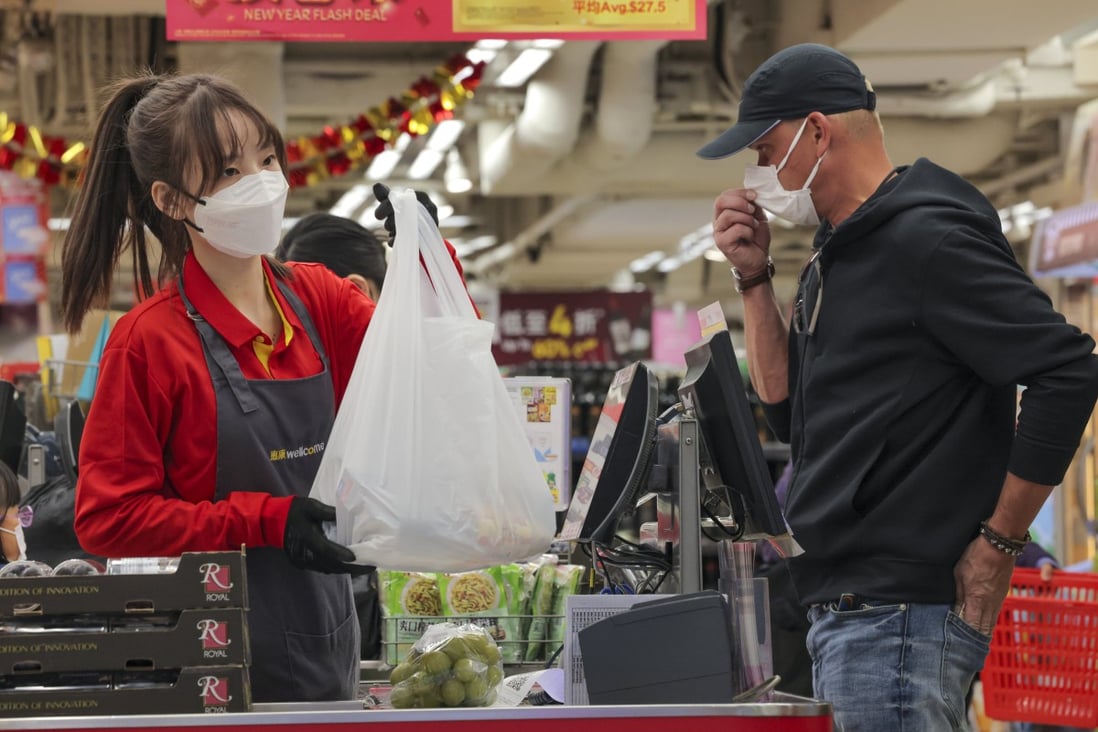 A HK$1 levy on plastic bags took effect on Saturday. Photo: Jelly Tse
