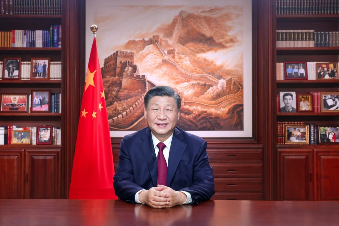 Chinese President Xi Jinping struck an upbeat tone in his New Year message. Photo: Xinhua