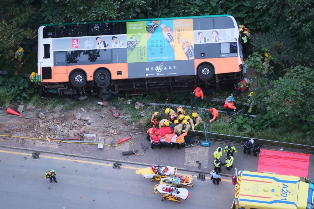 New Year’s Day bus crash in Hong Kong injures 12; driver arrested and