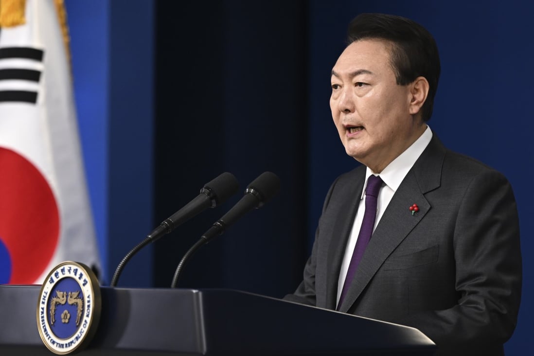 South Korean President Yoon Suk-yeol. Photo: South Korea Presidential Office via AP