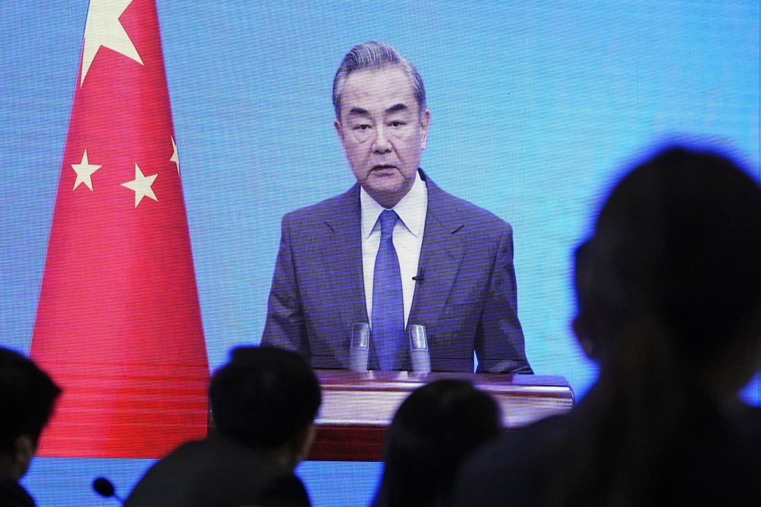 Top diplomat Wang Yi says the foreign policy team will “strive for more favourable external conditions” for China’s economic recovery. Photo: Kyodo