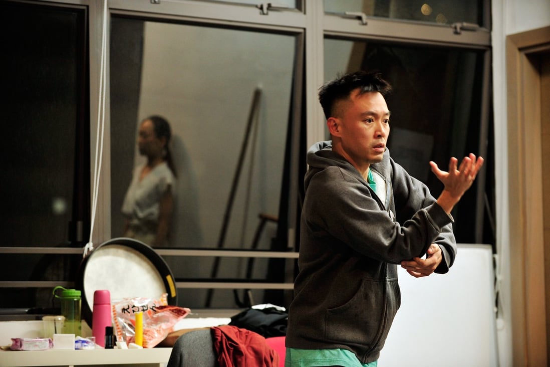 Cyrus Hui Chun-kit, founder of Siu Lung Fung Dance Theater, in a rehearsal of Run, a new production based on the Chinese literary classic ‘Water Margin’. Photo: Jesse Clockwork​