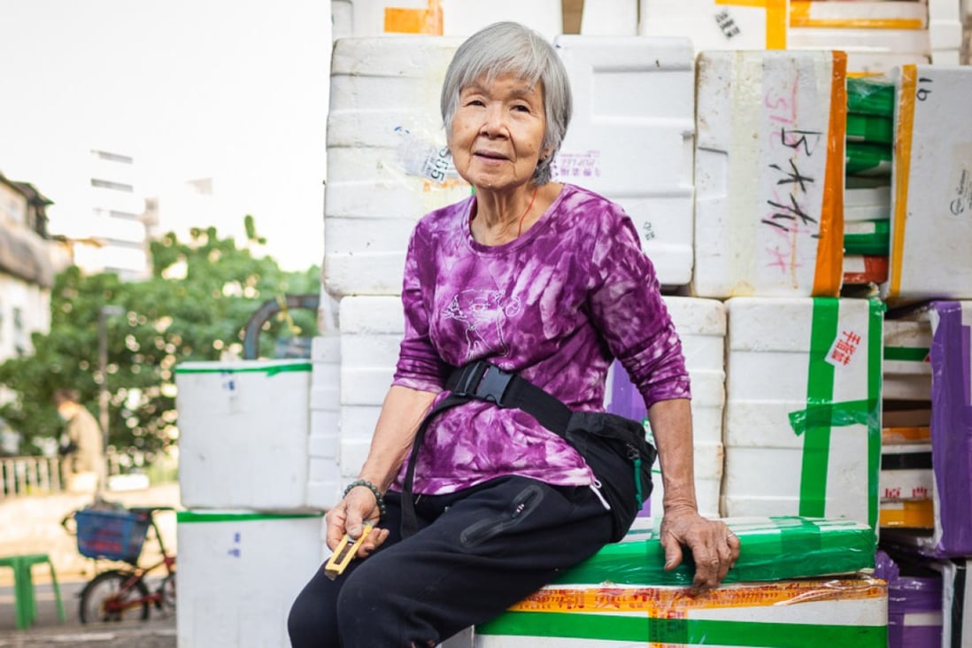 Styrofoam box collector Tsan is among those whose story is being told by Hong Kong Shifts, which was founded by Maxime Vanhollebeke and a fellow lawyer to tell the stories of Hong Kong’s shift workers. Photo: Hong Kong Shifts