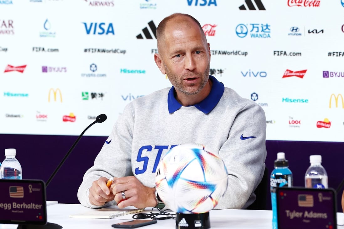 Gregg Berhalter, head coach of the United States, during a press conference at the 2022 World Cup in Qatar. Photo: TNS