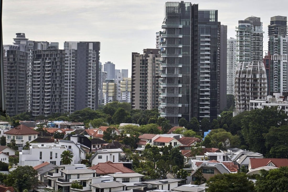 A view of private homes in the Tanglin area in Singapore, on July 9, 2022. Photo: Bloomberg