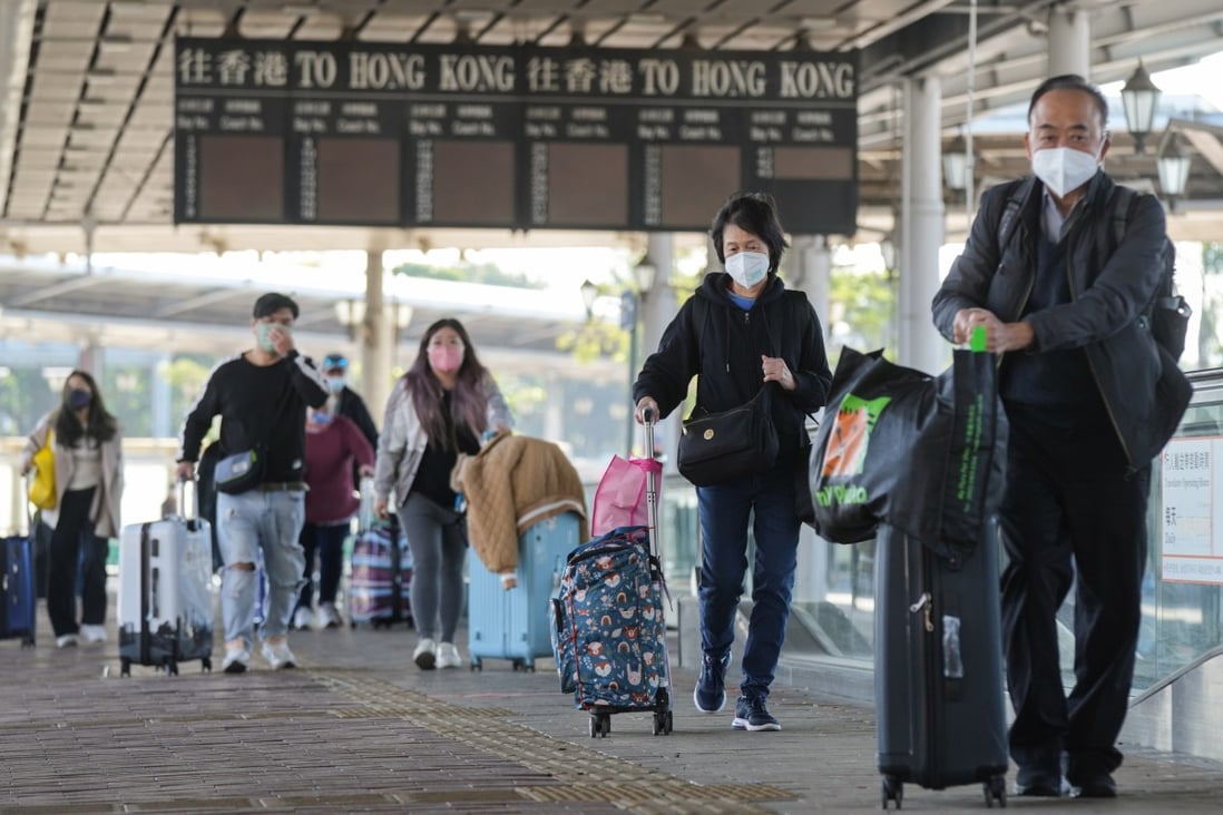 60,000 travellers expected each way between Hong Kong, mainland China every day 5 The border between Hong Kong and mainland China will be reopened on Sunday. Photo: Sam Tsang