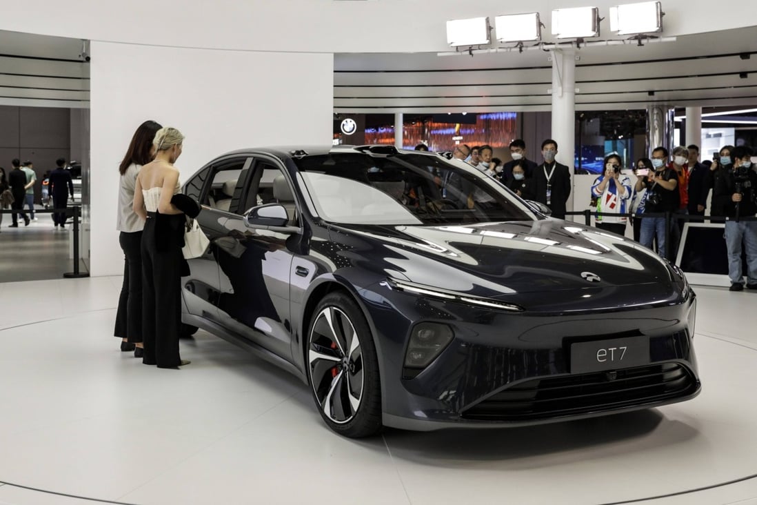 The Nio Inc. ET7 electric sedan. Key sectors in the Chinese economy, such as electric cars, have been identified for growth. Photo: Bloomberg