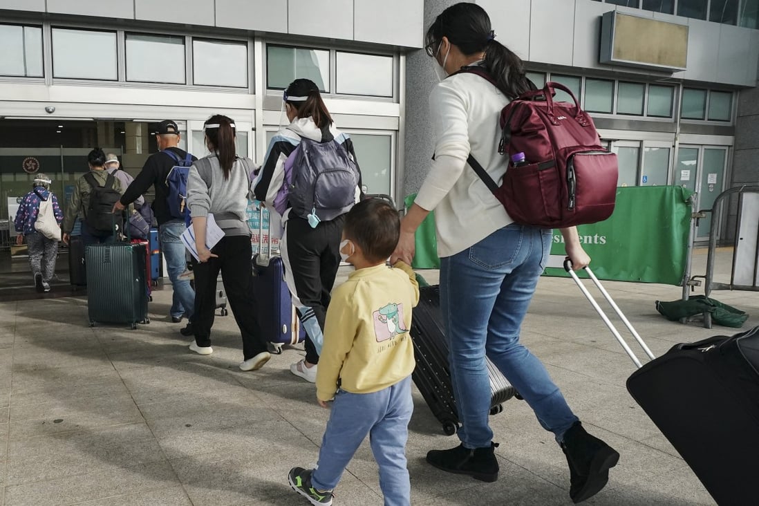Children under the age of three travelling to Hong Kong are exempt from pre-departure PCR testing whereas those going to the mainland will need to undergo a test. Photo: Felix Wong