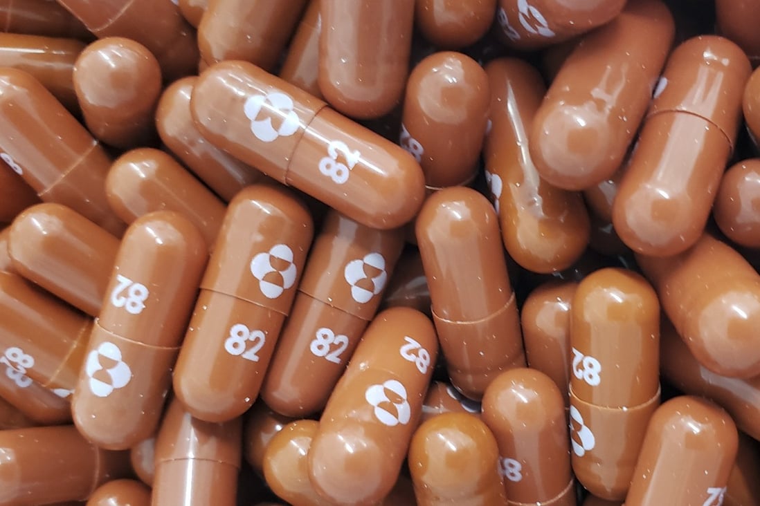 Covid-19 antiviral pills Molnupiravir (pictured) and Paxlovid are being illegally resold on an online marketplace. Photo: AFP. 
