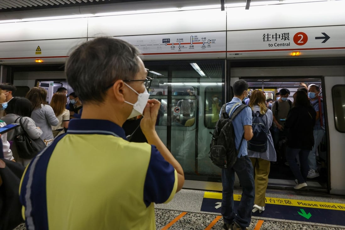 MTR resumes full service along Tsuen Wan line after a train derailed at Yau Ma Tei station on November 13, 2022. Photo: May Tse