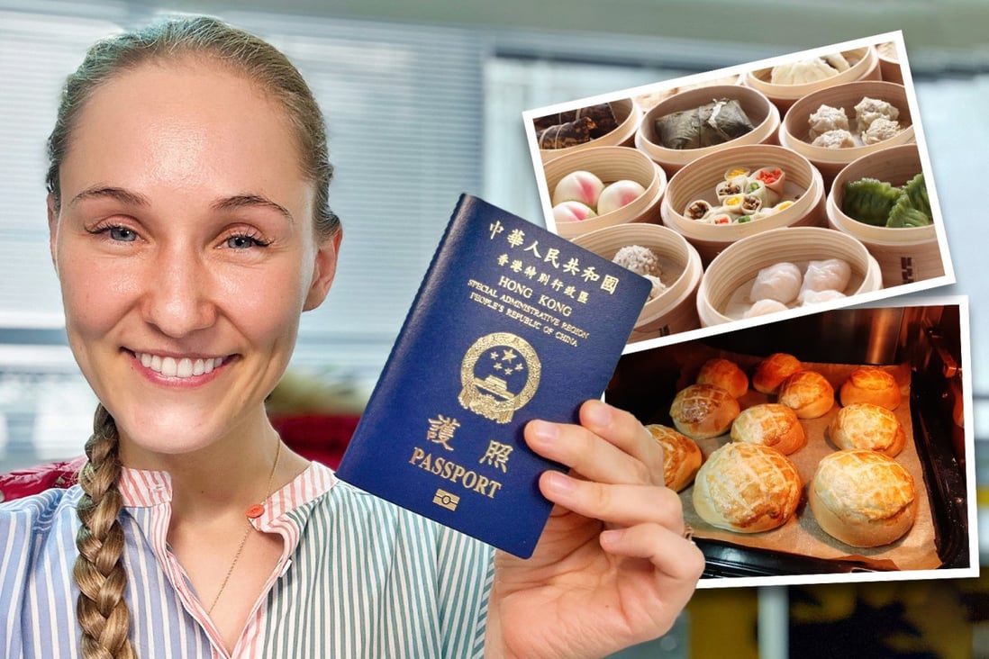“Now I feel like a true Hongkonger”: Russian-born businesswoman Ashley Dudarenok, who loves pineapple buns and dim sum becomes officially Chinese after 16 years. Photo: SCMP Composite
