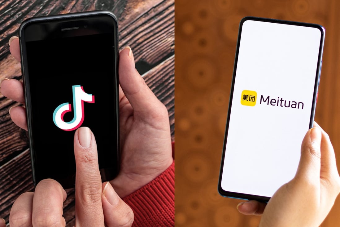 ByteDance-owned Douyin, the Chinese version of TikTok, is taking on Meituan in various segments of China’s vast on-demand local services sector. Photos: Shutterstock 