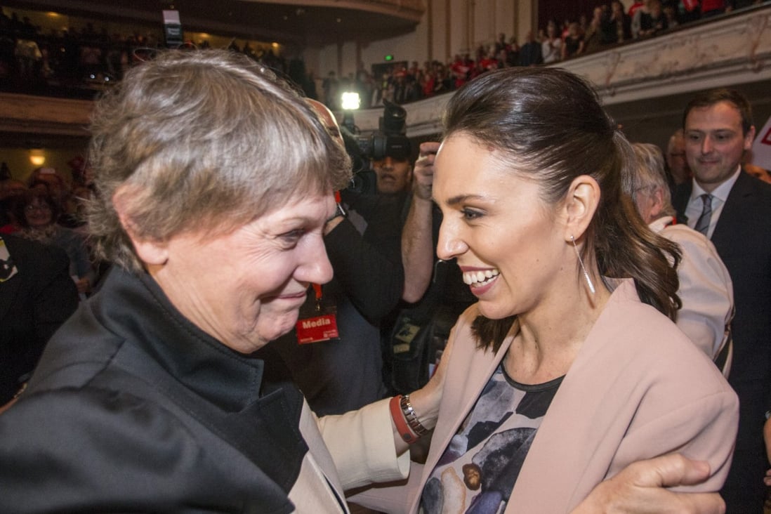 Former Prime Minister Helen Clark with Jacinda Ardern in Auckland, New Zealand. Photo: Getty Images
