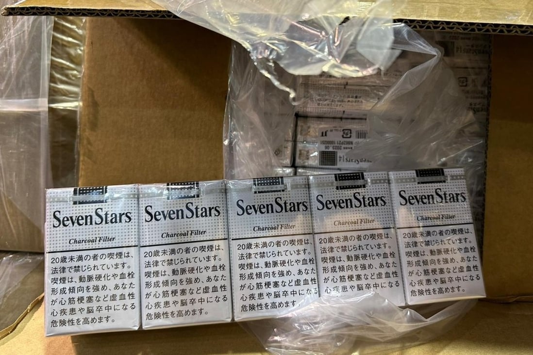 Hong Kong customs officers have confiscated HK$190 million worth of black-market cigarettes in the second-largest smuggling bust in two decades.   Photo: Handout