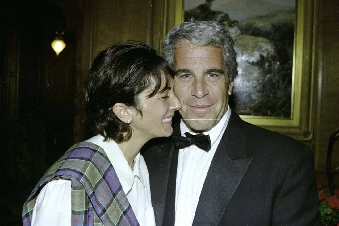 British socialite Ghislaine Maxwell and US financier Jeffrey Epstein are seen in an undated photo used as trial evidence. Photo: US District Court for the Southern District of New York via AFP