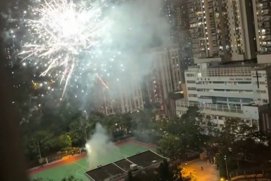 One of a series of illegal fireworks displays under investigation by police. Photo: Facebook
