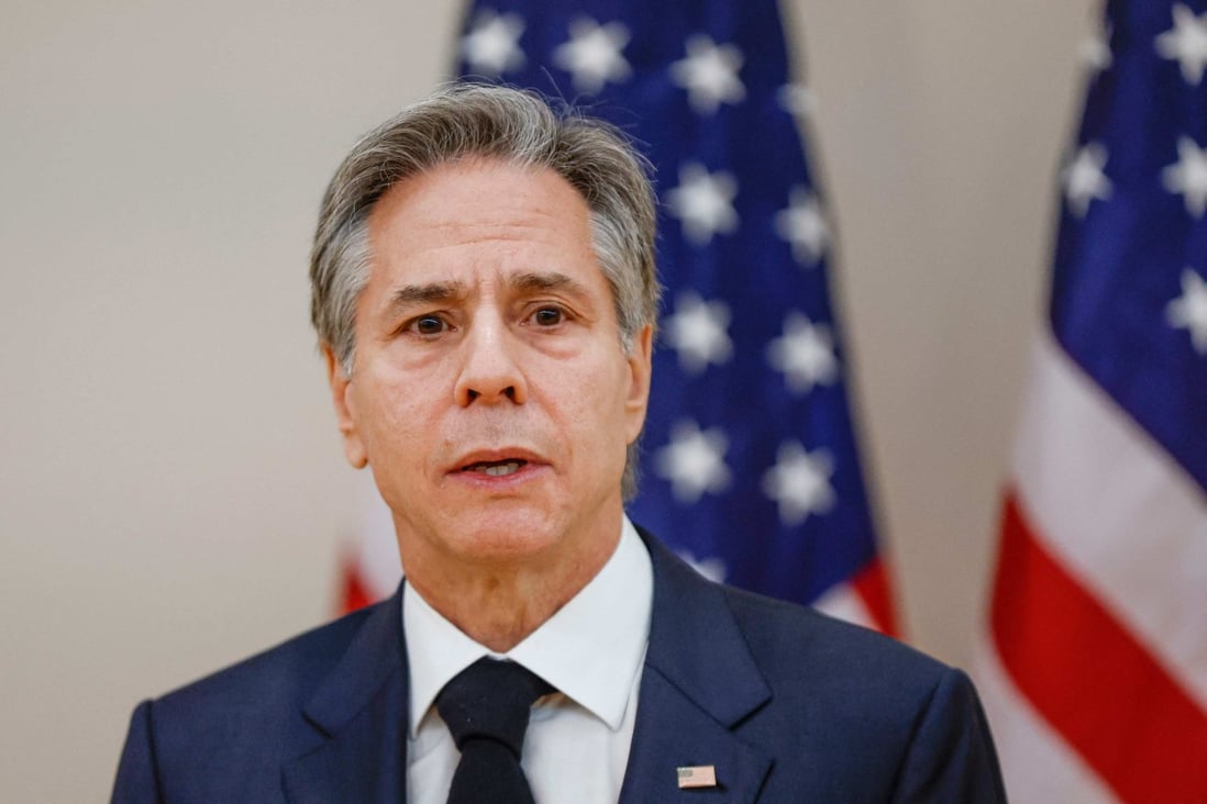 US Secretary of State Antony Blinken will probably raise the issue of assisting Russia when he travels to Beijing next month, the State Department said on Tuesday. Photo: AFP