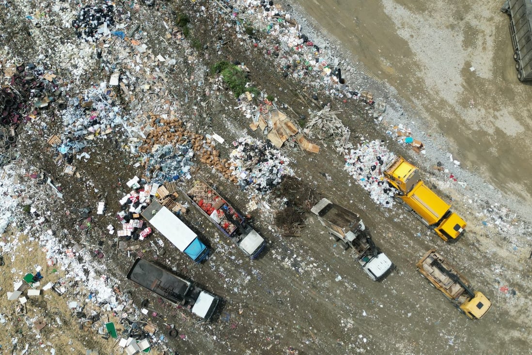 The North East New Territories Landfill in Ta Kwu Ling. Photo: Felix Wong