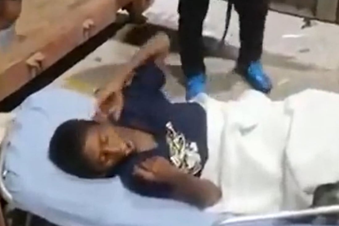 Fifteen-year-old Fahim, identified only by his first name, was discovered in a shipping container in West Port, Malaysia, after the ship he was on journeyed six days from Chittagong, Bangladesh. Photo: Twitter