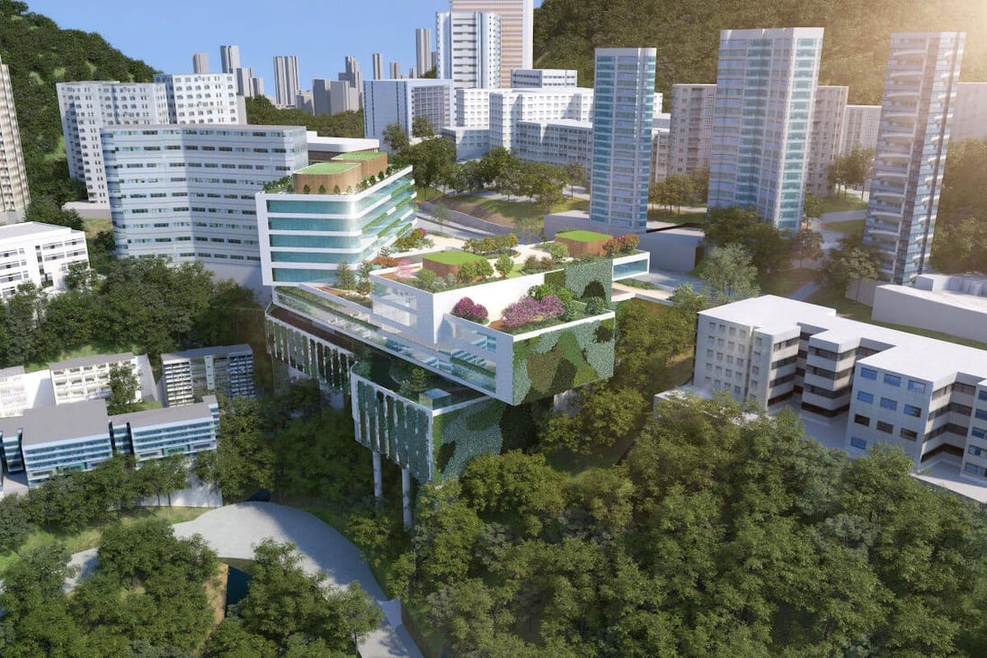 An illustration of Hong Kong University medical school’s planned campus expansion. Photo: HKUMed