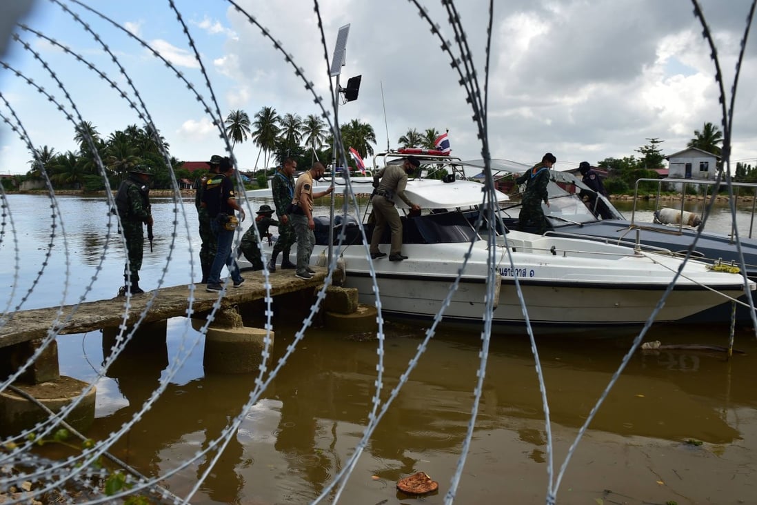 Thai security forces take part in a joint police and army river patrol along the Thailand-Malaysia border. Photo: AFP/File