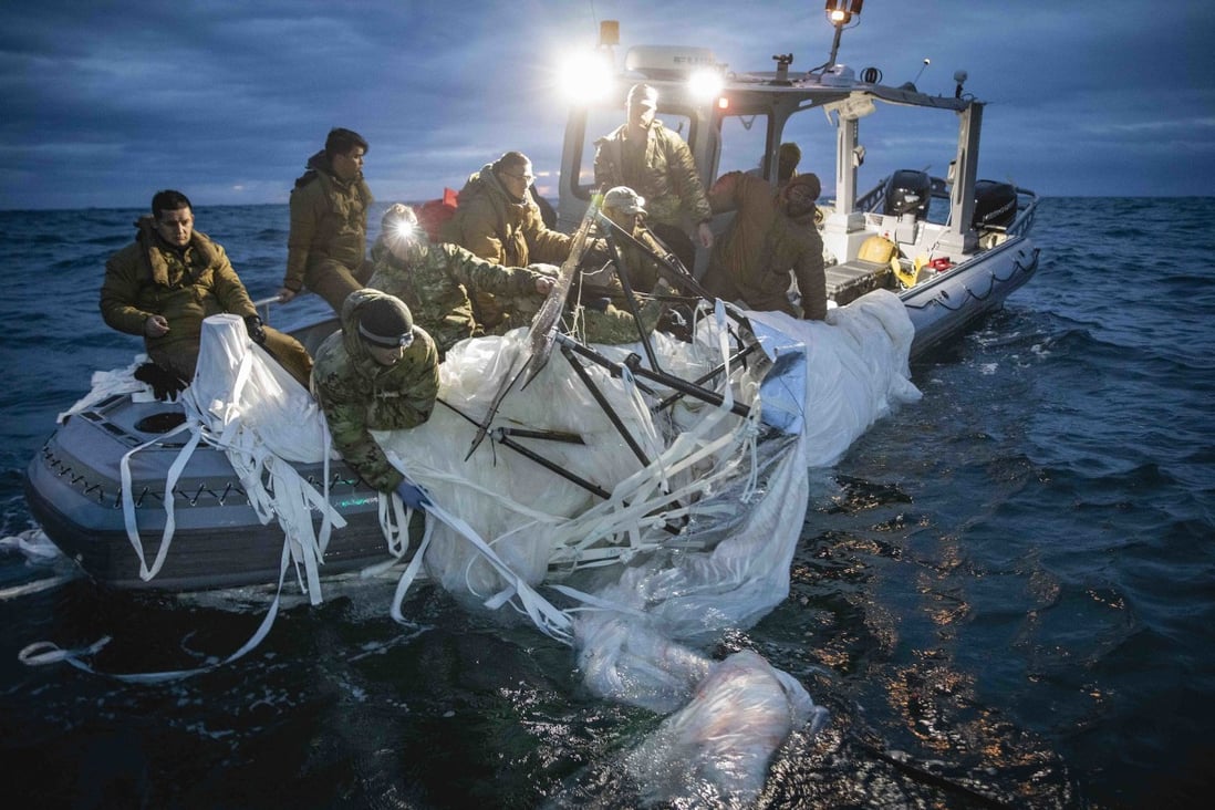 For the first time since a Chinese balloon that flew into US airspace was shot down on February 4, China has accused the US of sending its own balloons over China without permission. A foreign ministry spokesman said the US abused its technological advantages. Photo: US  Navy/TNS