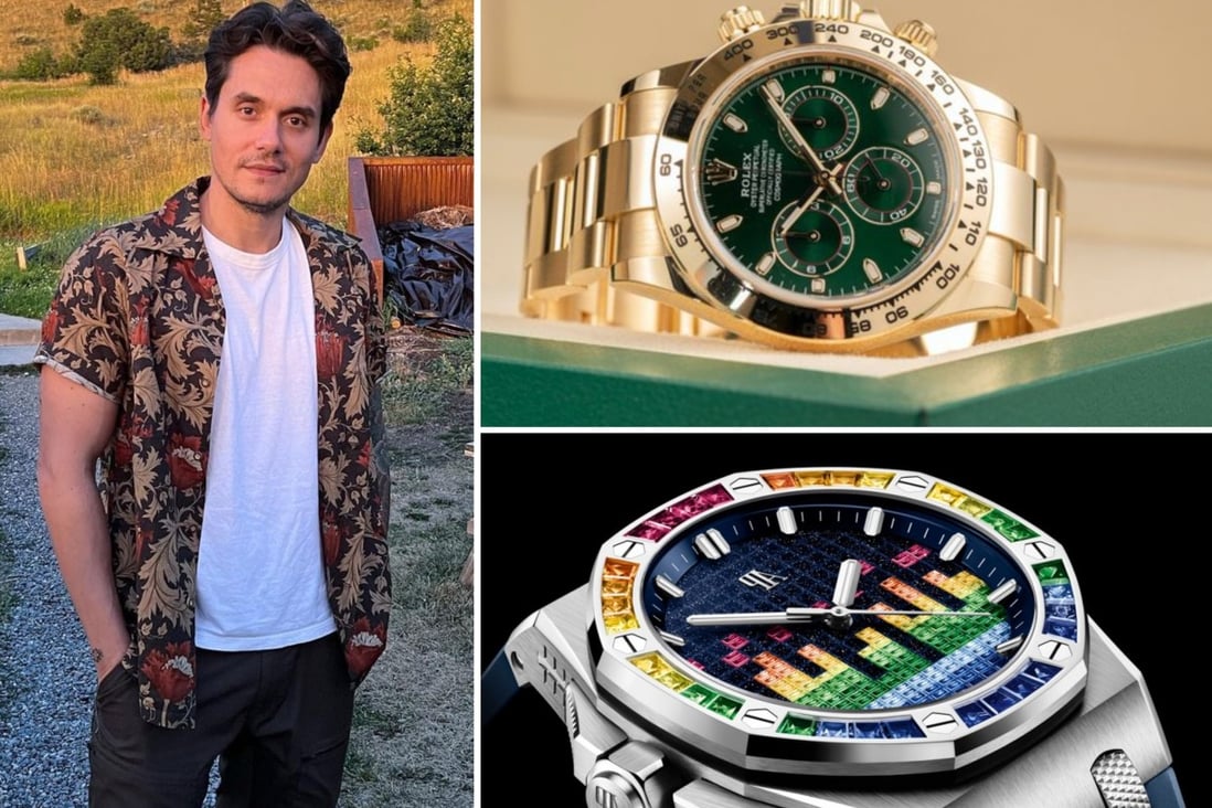 Inside John Mayer's luxurious watch 'wonderland': the seven-time Grammy  winner is a certified watch aficionado, sporting the Rolex 'Pepsi' White  Gold GMT II and Audemars Piguet Royal Oak on stage | South