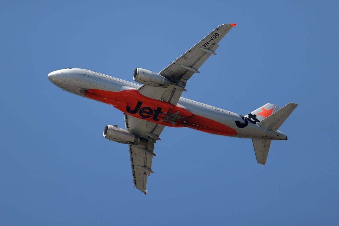 An Airbus SE A320-232 aircraft operated by Jetstar Airways takes off from Sydney Airport earlier this month. Photo: Bloomberg