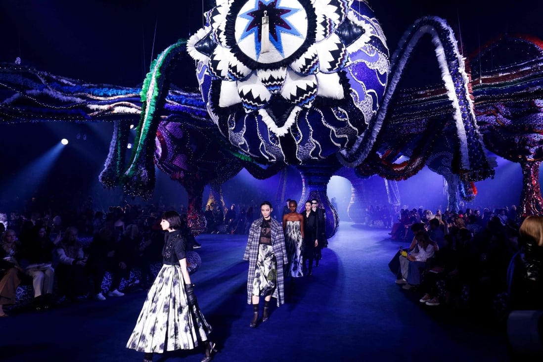 Christian Dior’s autumn/winter 2023-2024 collection enjoyed a spectacular setting at Paris Fashion Week on February 28. Photo: AFP