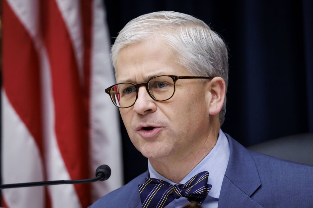 Republican congressman Patrick McHenry, chairman of the US House Financial Services Committee, speaks during a hearing in Washington on February 7. Photo: Bloomberg