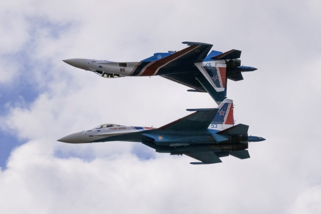 Russian Sukhoi Su-35S jet fighters have been bought by Iran. Photo: 