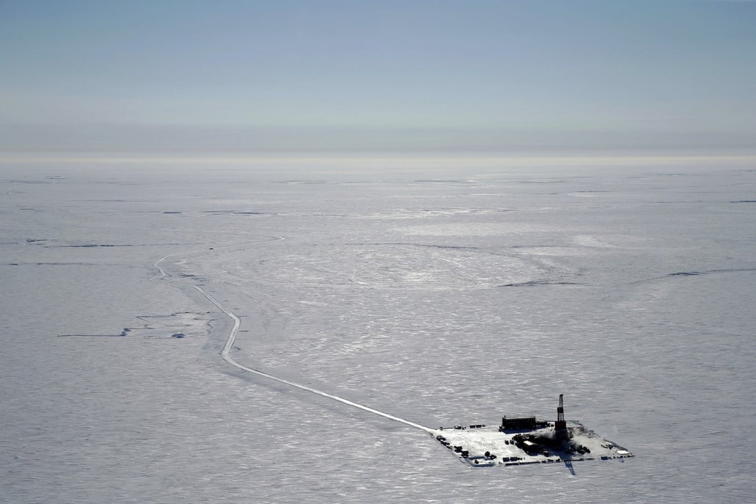 An exploratory drilling camp at the proposed site of the Willow oil project on Alaska’s North Slope. File photo: (ConocoPhillips via AP