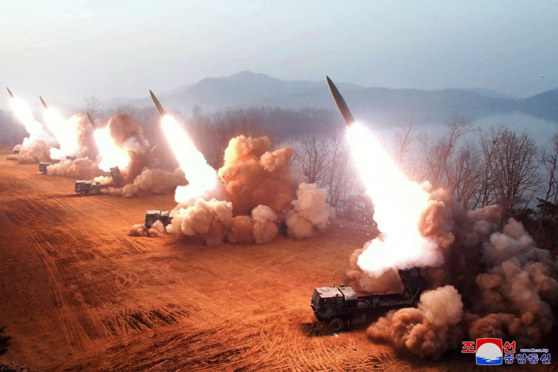 A fire assault drill takes place at an undisclosed location in North Korea on March 10. Beijing and Pyongyang have strongly opposed the deployment of new US missile defence infrastructure. Photo: KCNA via Reuters