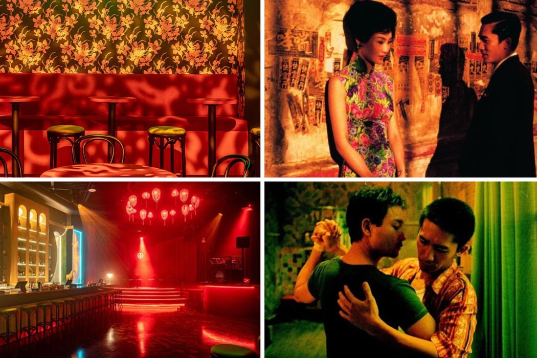 A recently opened New York neo-noir nightclub inspired by Hong Kong director Wong Kar-wai’s movies is a teahouse by day and a Chinese medicine-style bar by night. Photo: SCMP composite/Red Pavilion 