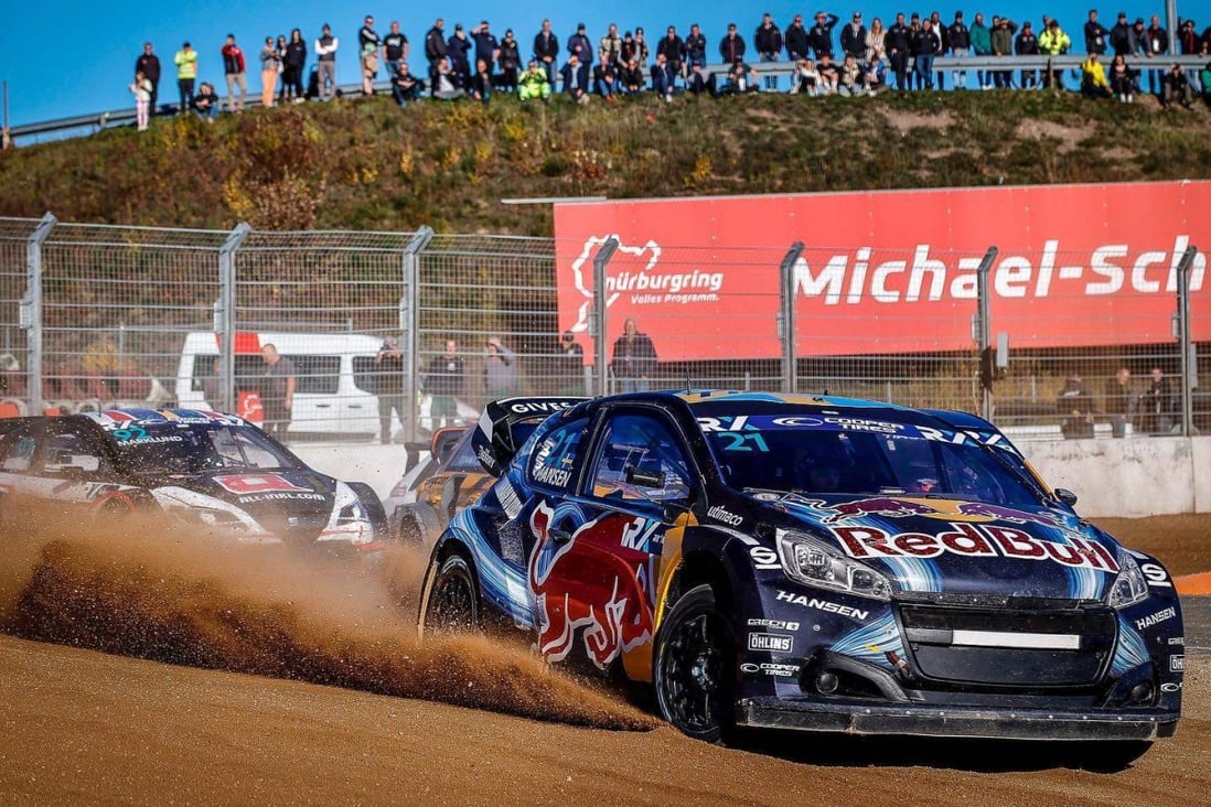 A World Rallycross series in Nuremburg, Germany in November 2022. Photo: FIA