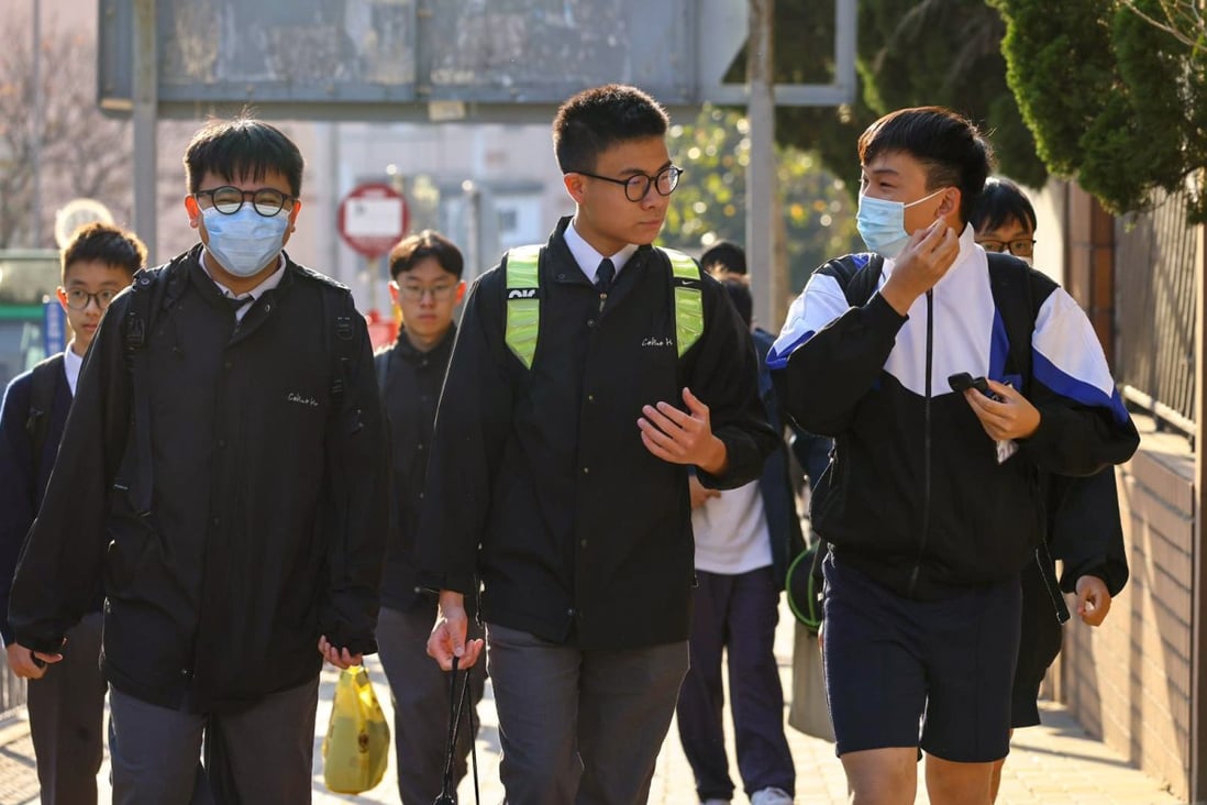 Students, like the rest of Hong Kong, are no longer required to wear masks. Photo: Dickson Lee
