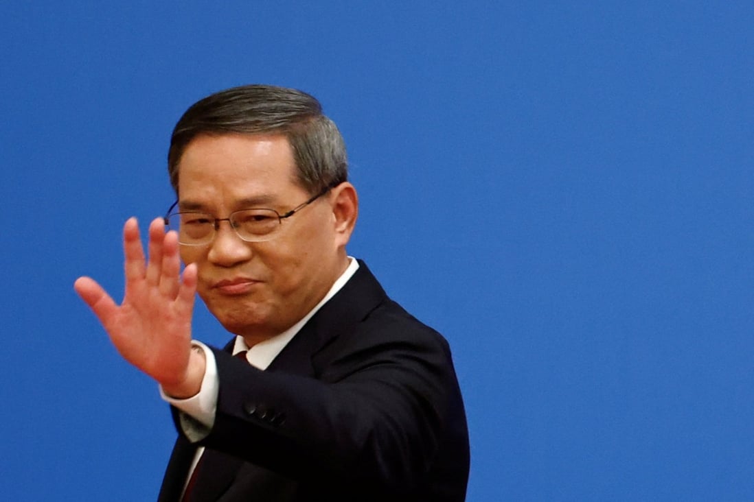 Chinese Premier Li Qiang leaving a news conference in Beijing, China, this month. Photo: Reuters