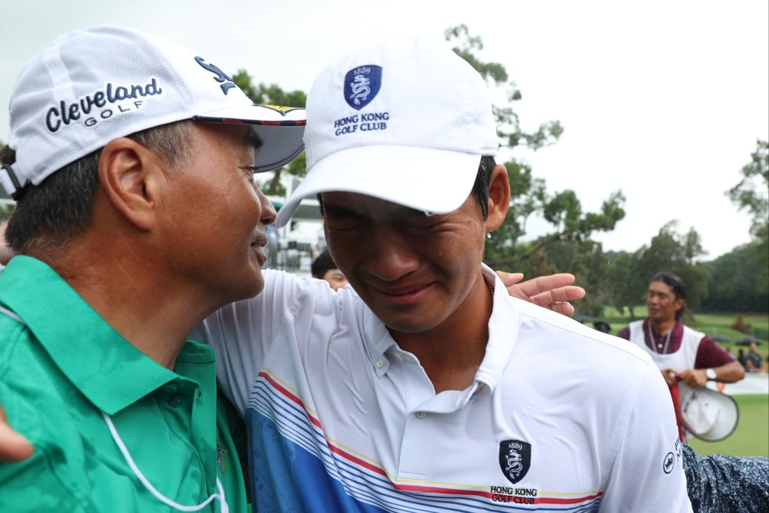 Taichi Koh (right) made history as the first local player to win an Asian Tour title – and he did it at his home course, Hong Kong Golf Club. Photo: Yik Yeung-man
