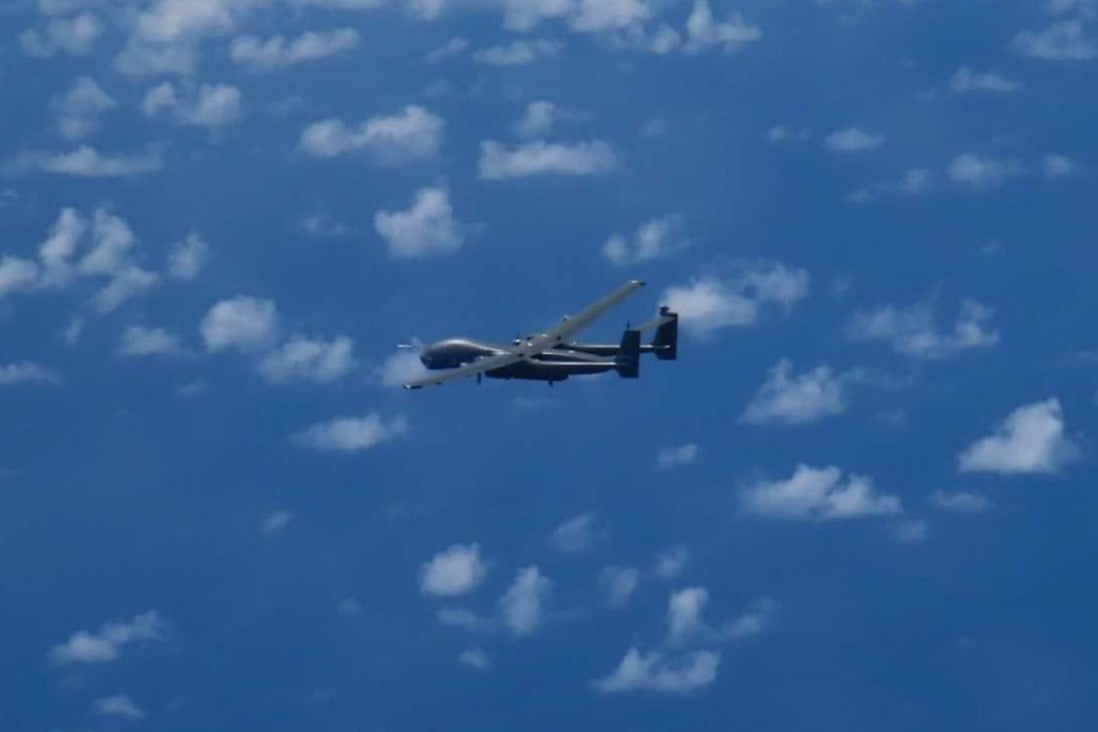 As the PLA steps up its presence around Taiwan, drones capable of carrying large weapons flew around the island on Friday, Taiwanese defence officials reported. Photo: handout